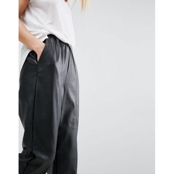 🆕ASOS Leather Look Pants - Picture 4 of 5